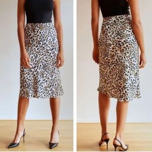 Aritzia Babaton Cheetah Slip Skirt
